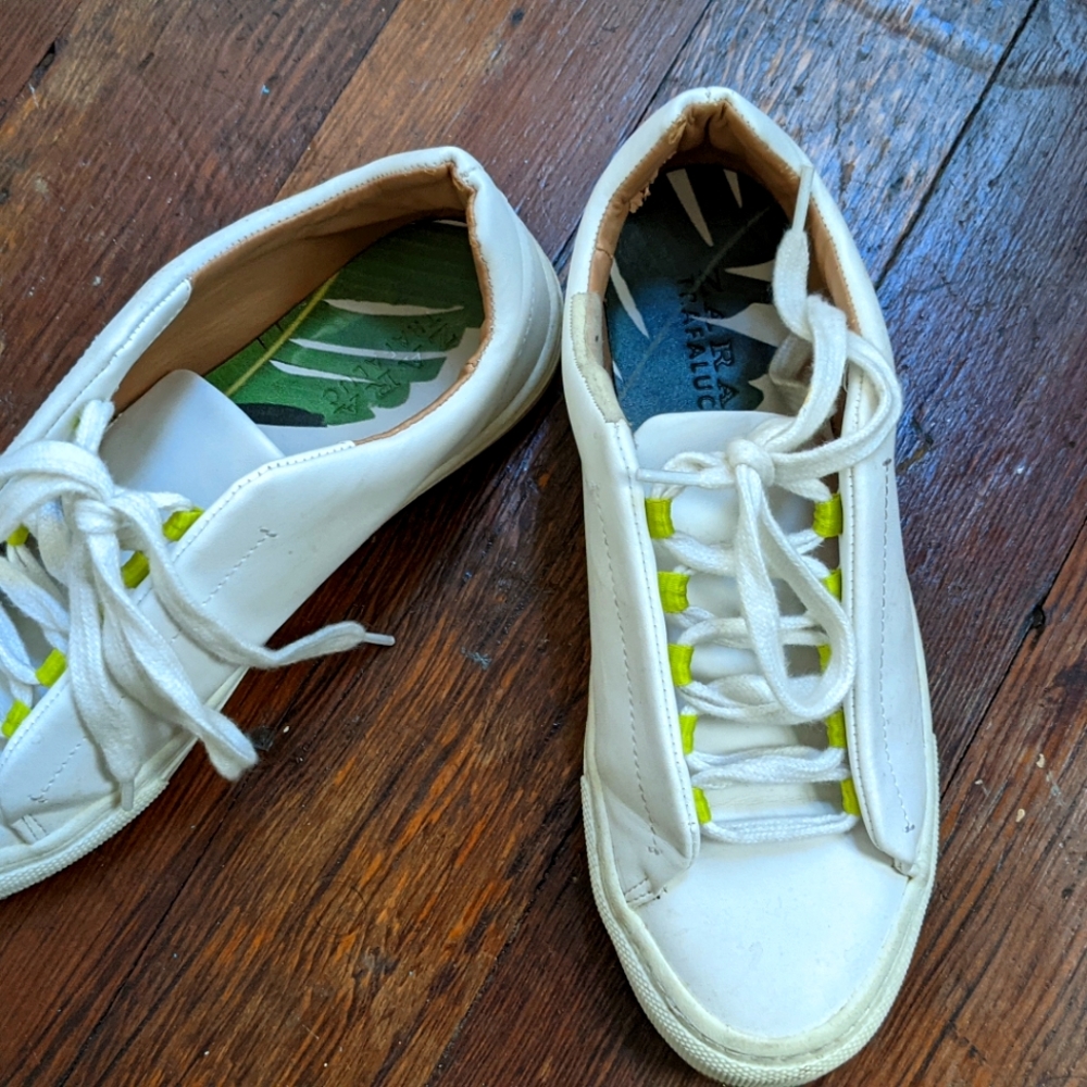 Zara white shoes